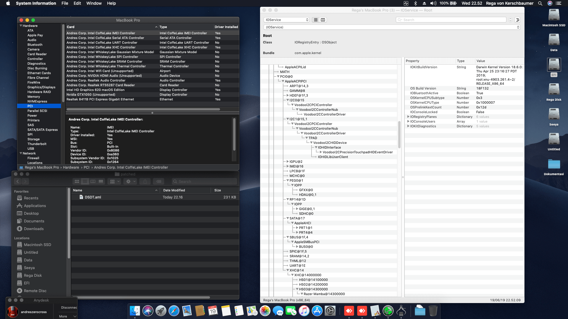 Acer Nitro 5 AN515 52 [Coffelake]   [Intel HD 630 + I2C] 9